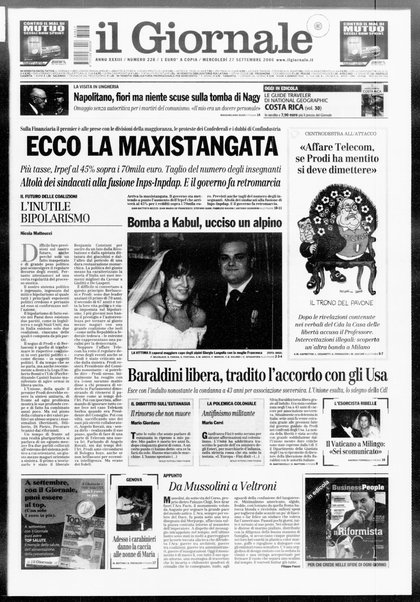 Il giornale : quotidiano del mattino